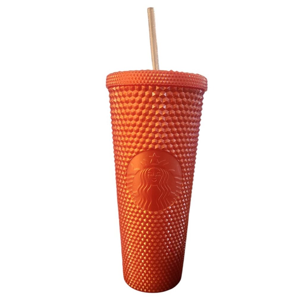Starbucks Limited Edition Studded Tumbler Orange Pearl Halloween 2022 24 oz